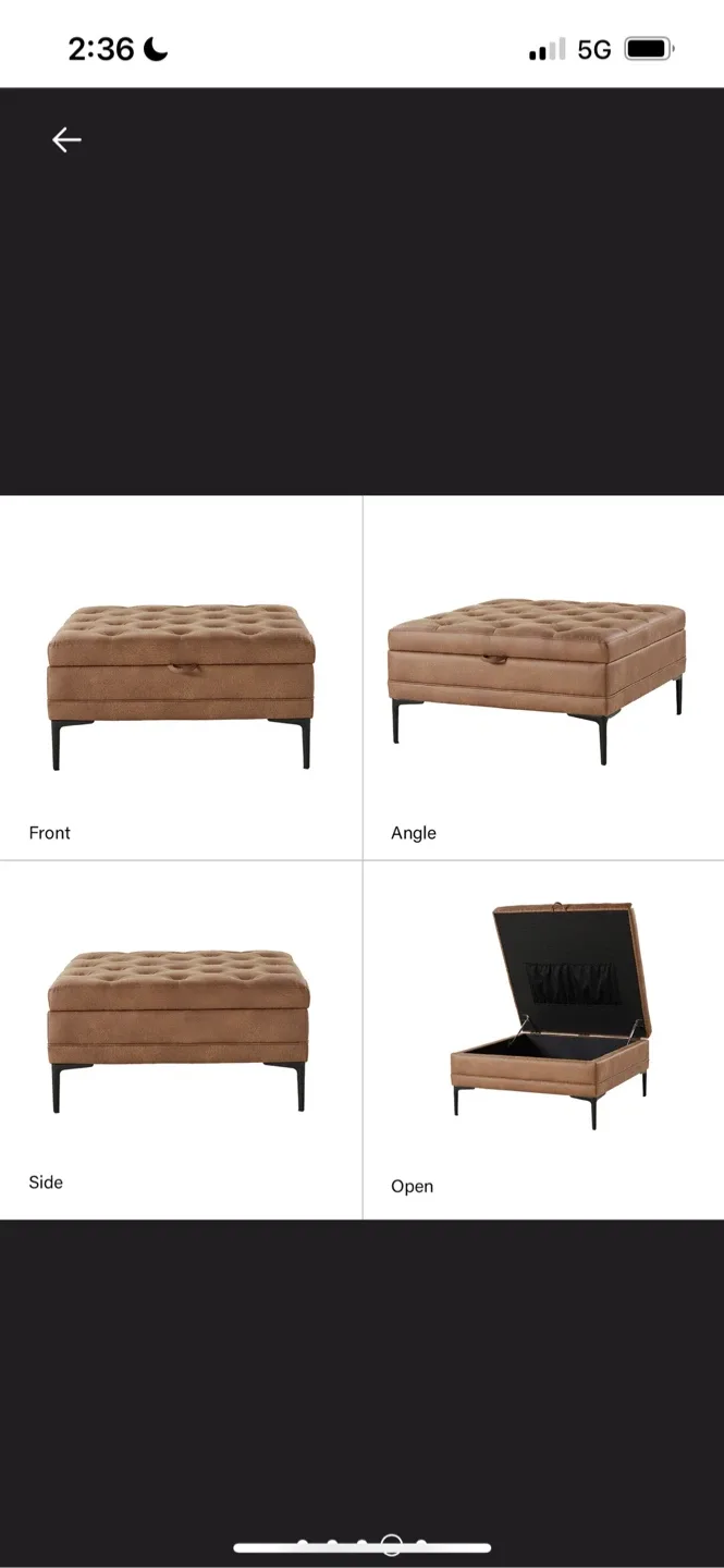 New Brinna Tufted Square Ottoman image indicator(9)