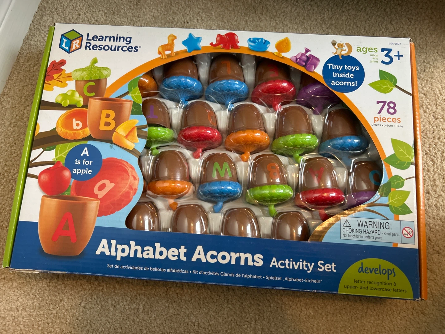 Learning Resources Alphabet Acorns Activity Set, Ages 3+
