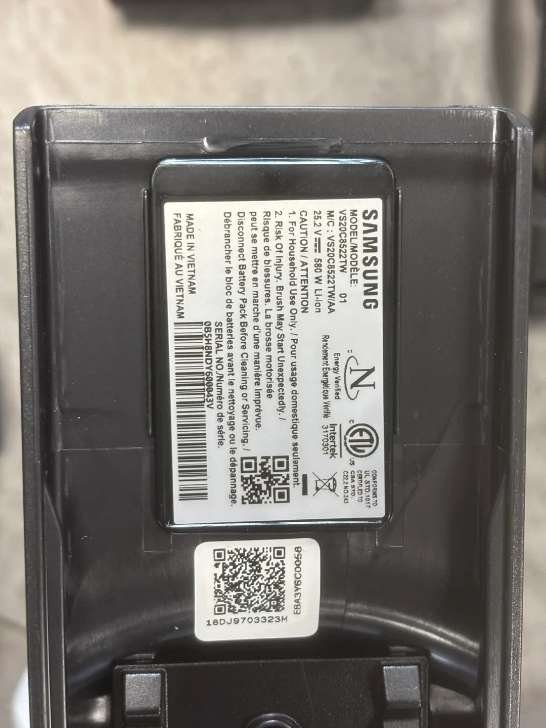 Samsung Cordless Stick Vacuum w/ Jet Dual Brush image indicator(7)