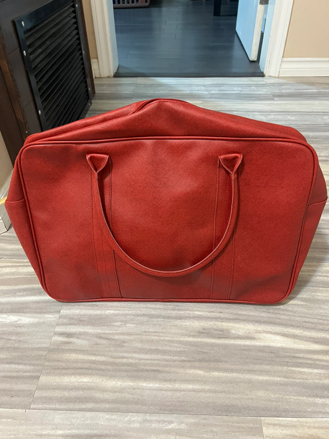 Red leather bag - photo 2