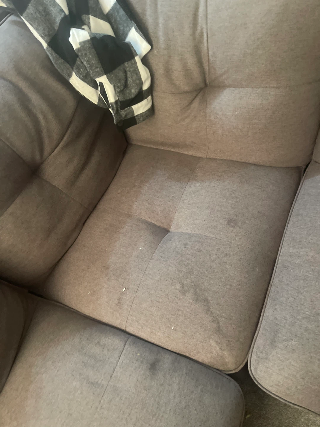 Grey Sectional Sofa with Ottoman - photo 3