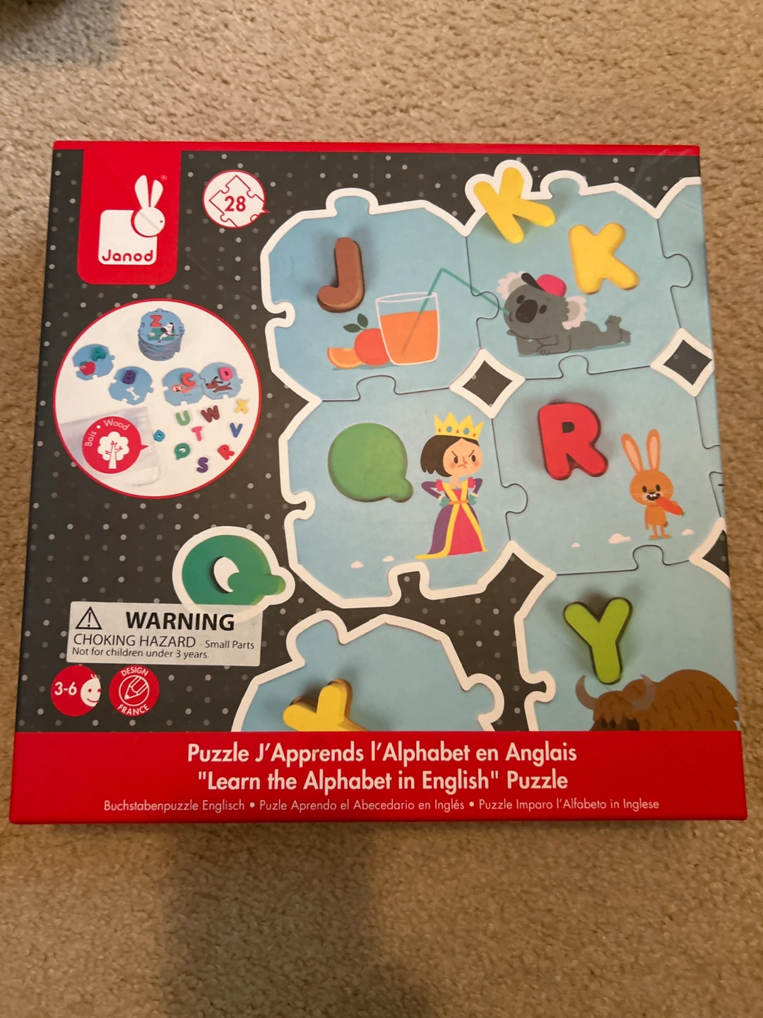 Janod Learn the Alphabet Puzzle