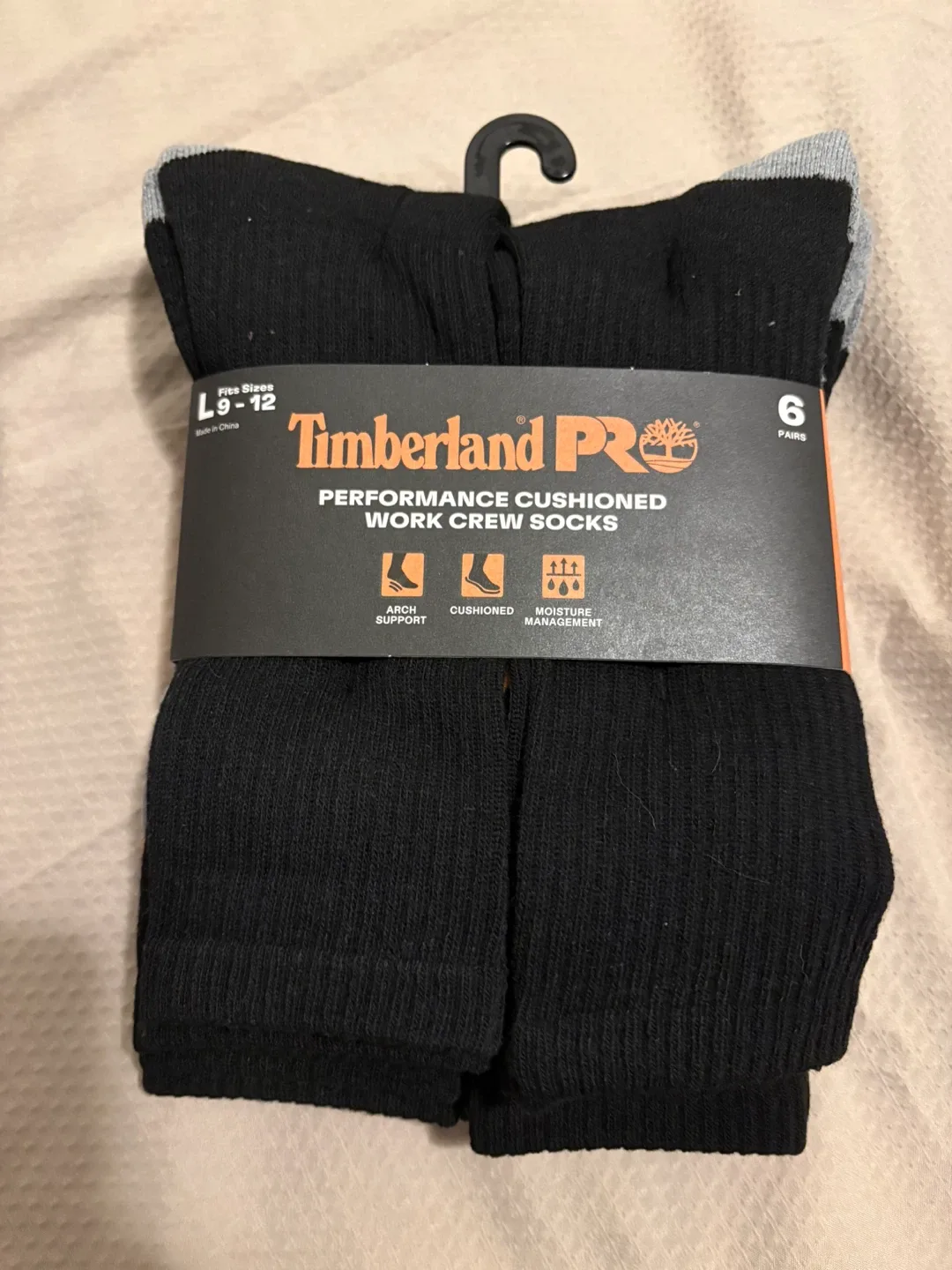 Timberland PRO Performance Work Crew Socks - Size L (9-12) thumbnail