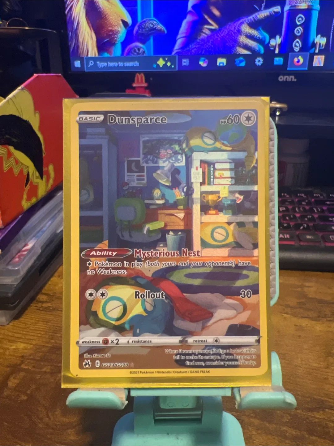 Dunsparce Pokemon Card GG23/GG70