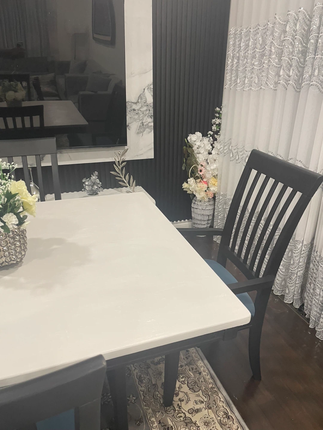 Dining Table with 6 Chairs - 73" x 42" - photo 4