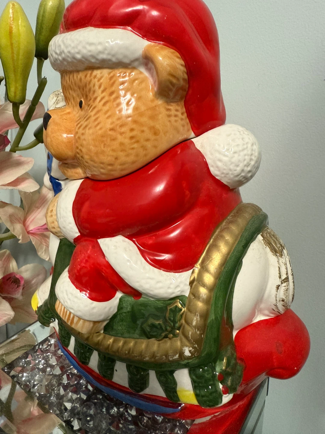 Teddy Bear Christmas Cookie Jar - photo 2
