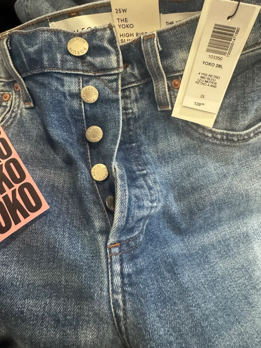 Denim Forum Yoko High Rise Slim Jeans, 25W image indicator(2)