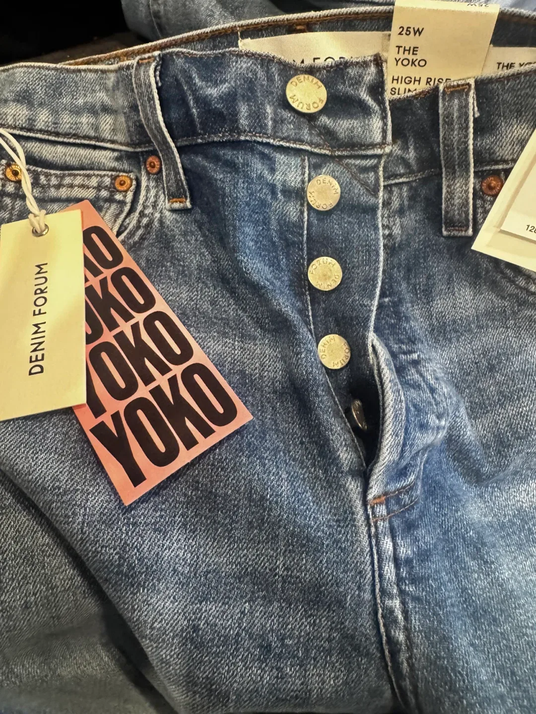 Denim Forum Yoko High Rise Slim Jeans, 25W image indicator(4)