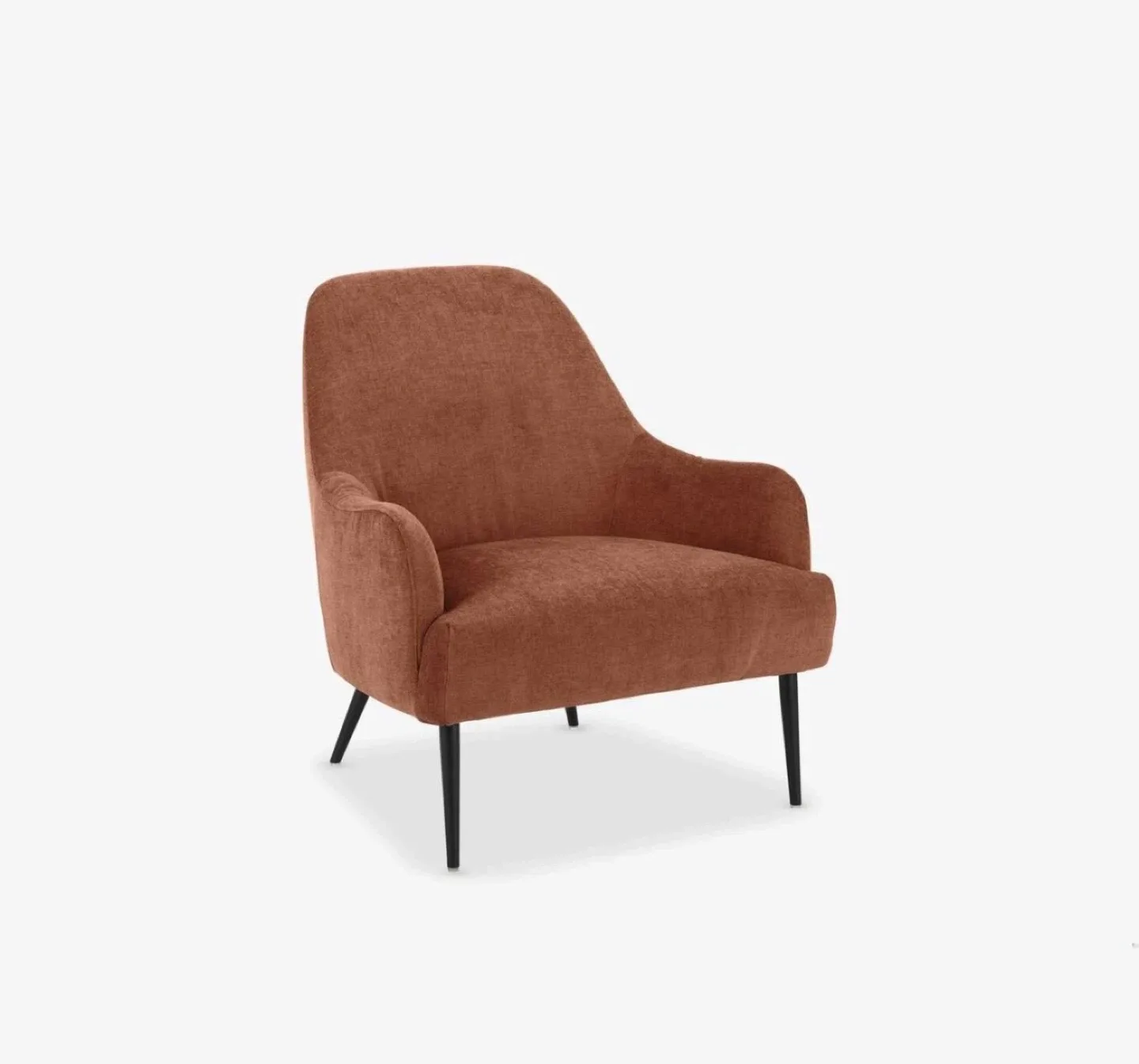 Terra Cotta Chair with metal legs image indicator(2)