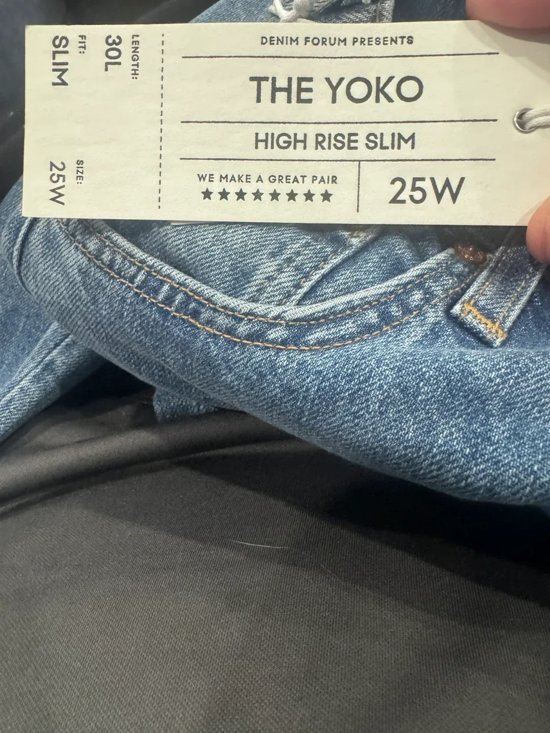 Denim Forum Yoko High Rise Slim Jeans - Size 25 image indicator(2)