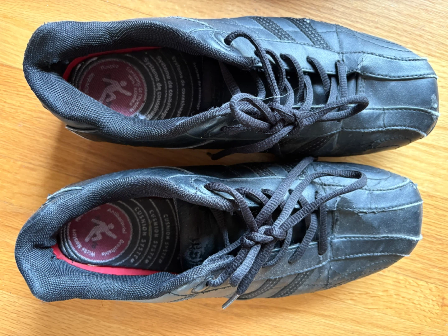 Adidas Black Shoes size 9