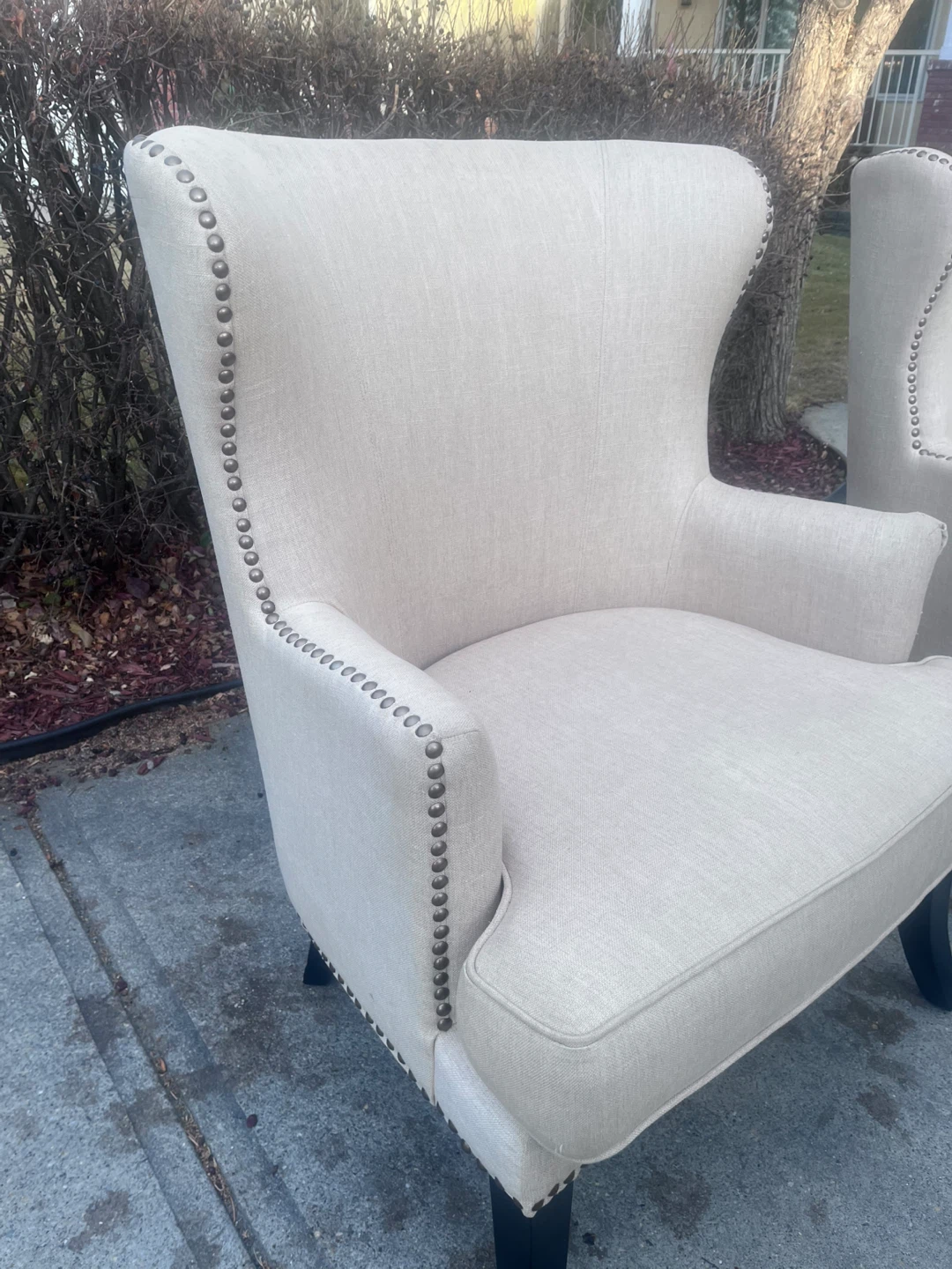 Wingback Accent Chairs - Pair - photo 2