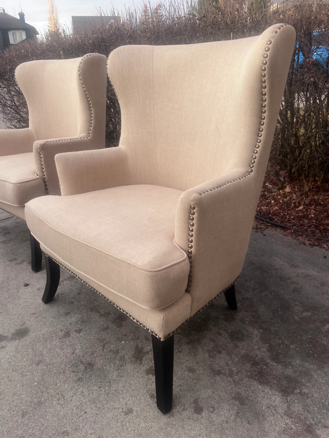 Wingback Accent Chairs - Pair - photo 4