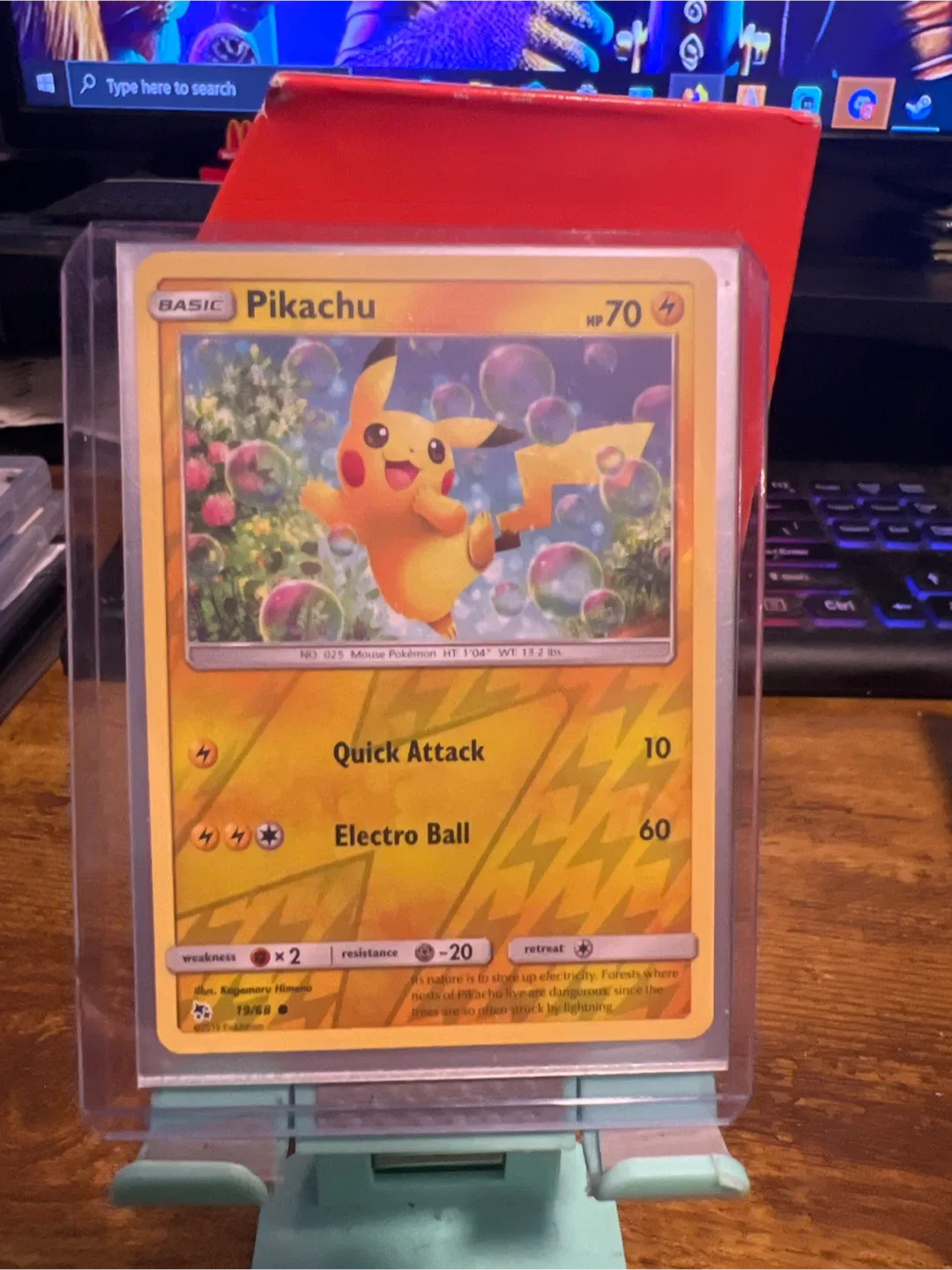 Pikachu Pokemon Card
