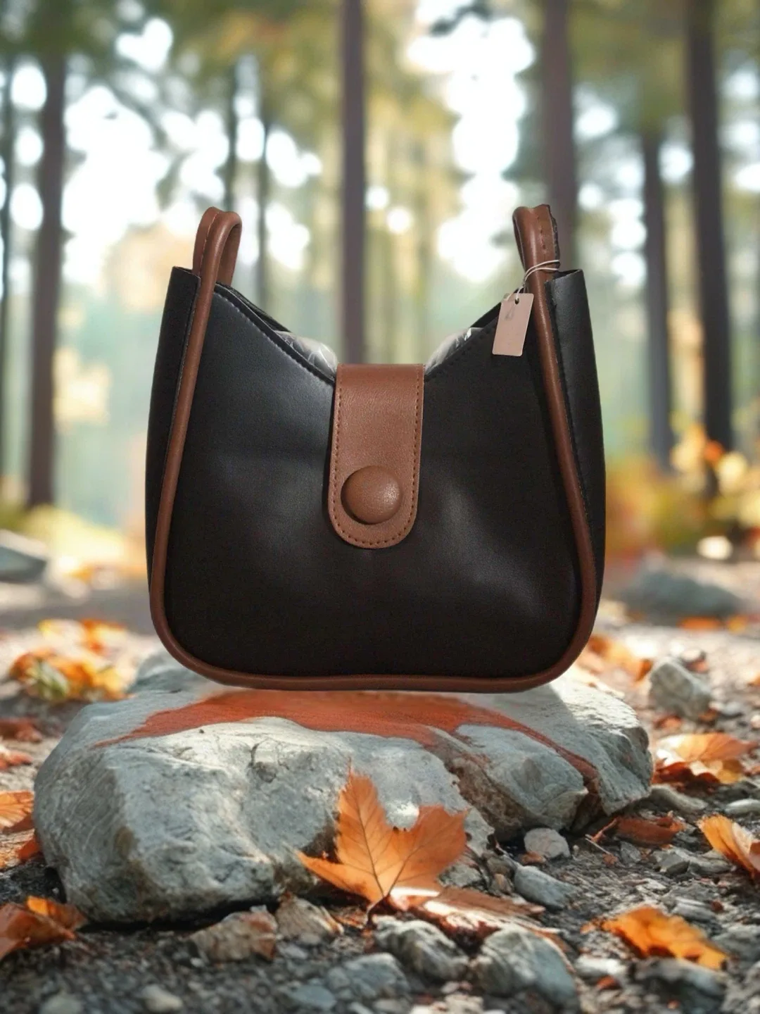 Black & Brown Shoulder Bag
