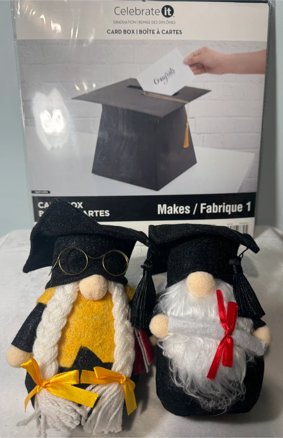 Celebrate It Graduation Card Box & Gnome Set