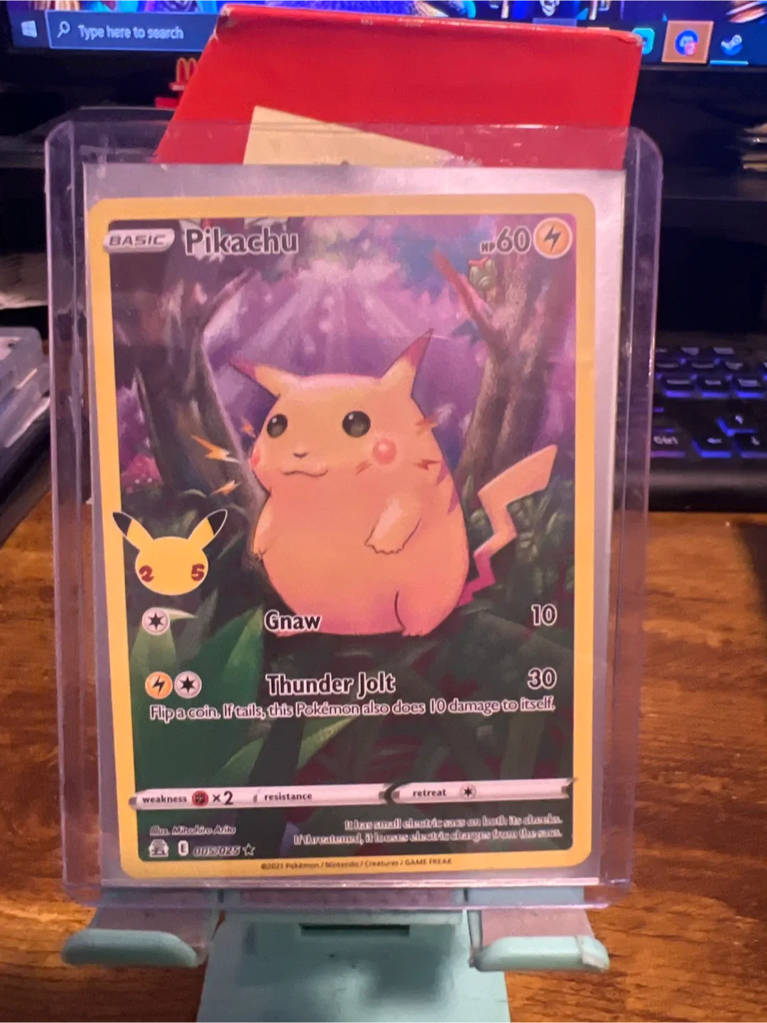 Pikachu Pokemon Card