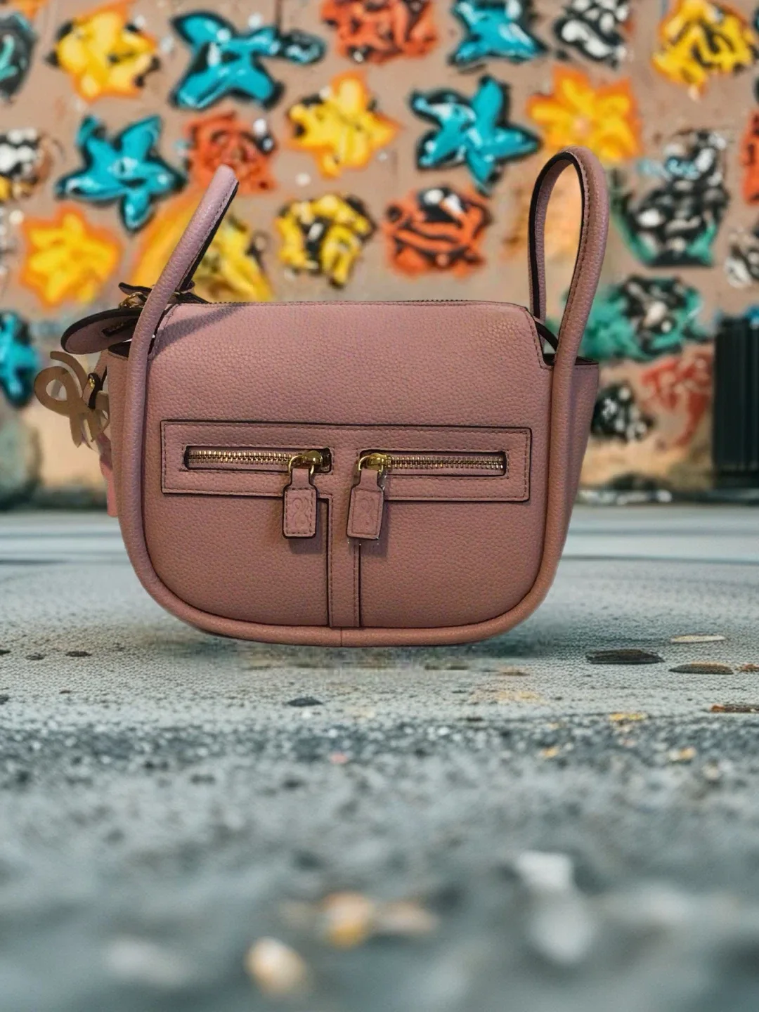 Lilac Leather bag
