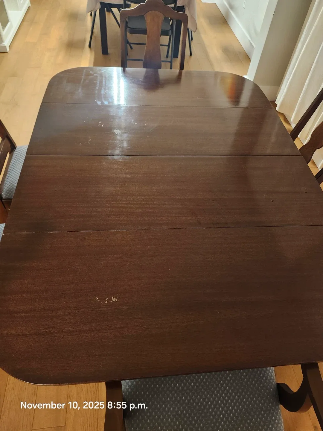 Extentable Dining Table with 6 Chairs - Wood image indicator(3)