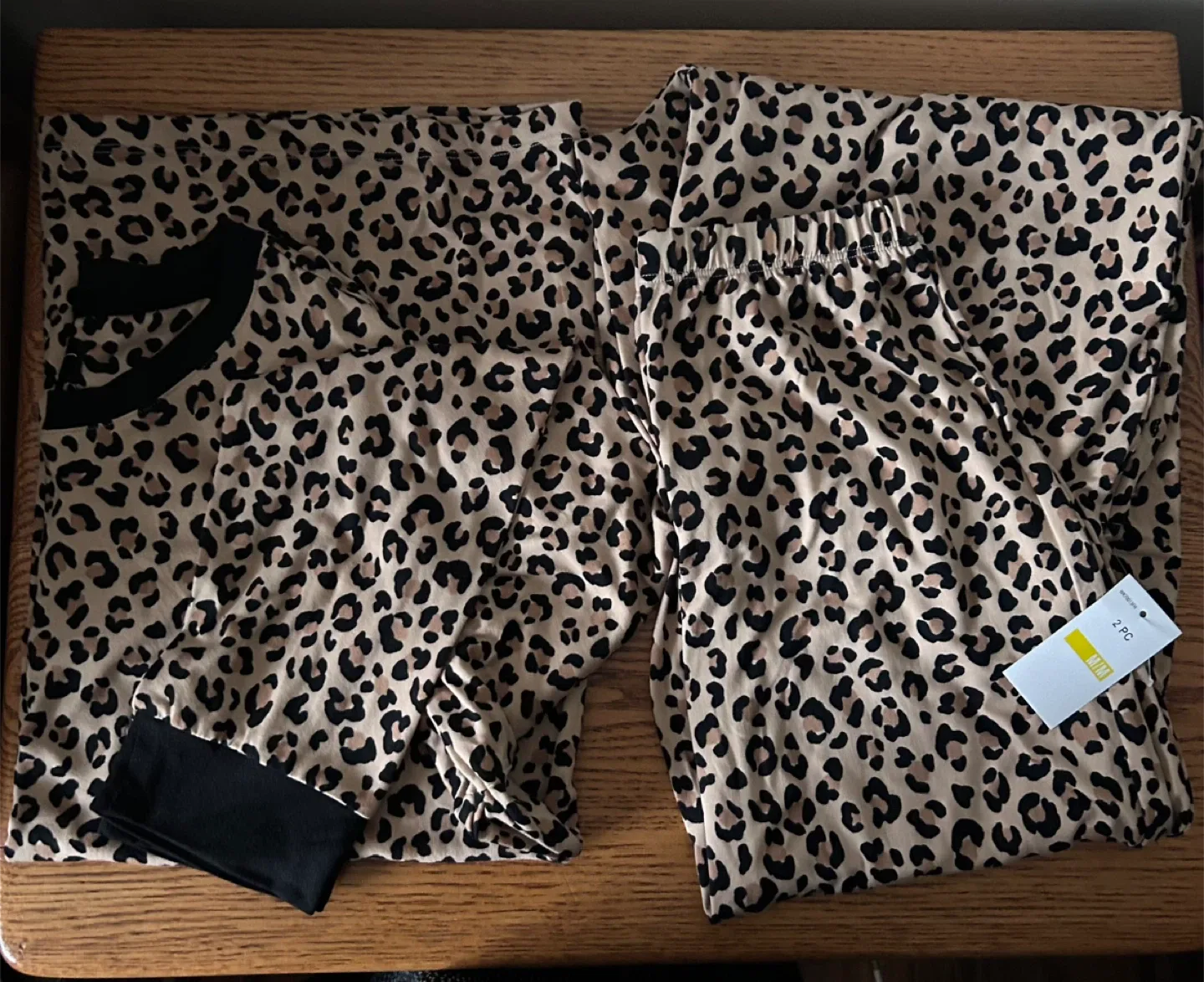 New 4wards Leopard Print Pajama Set - Size M/M image indicator(2)