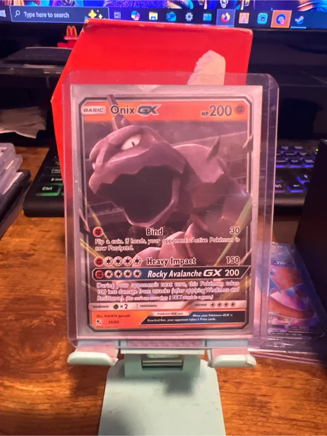 Onix GX Pokemon Card