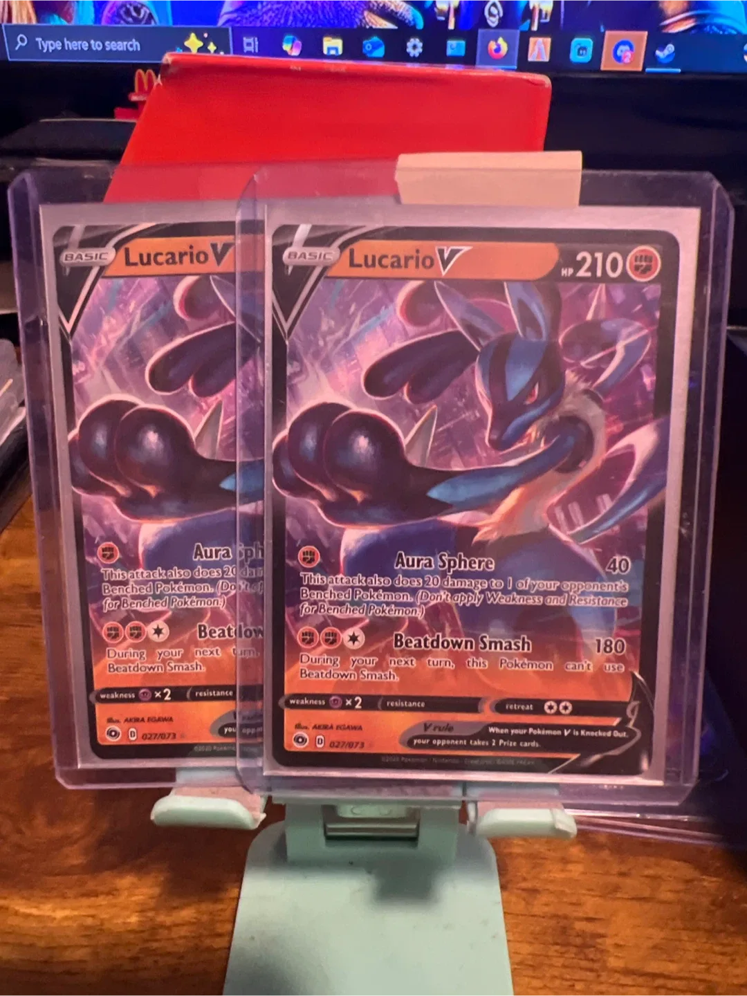 Lucario V Pokemon Card