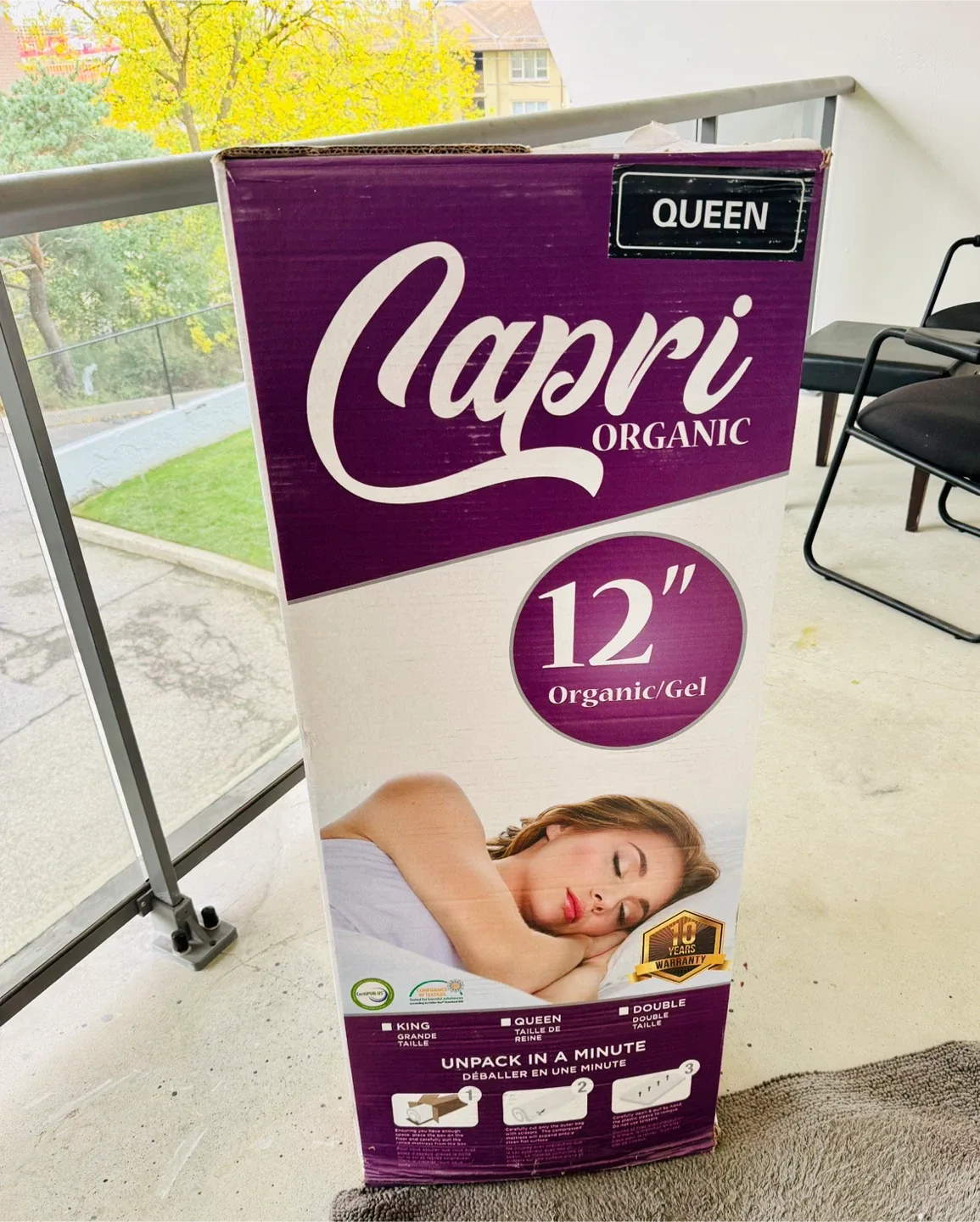 Capri Organic 12" Queen Mattress image indicator(2)
