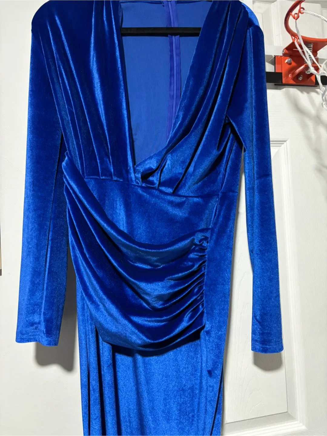 Brand NEW  with tags  Love & Lemonade Blue Velvet Dress image indicator(3)