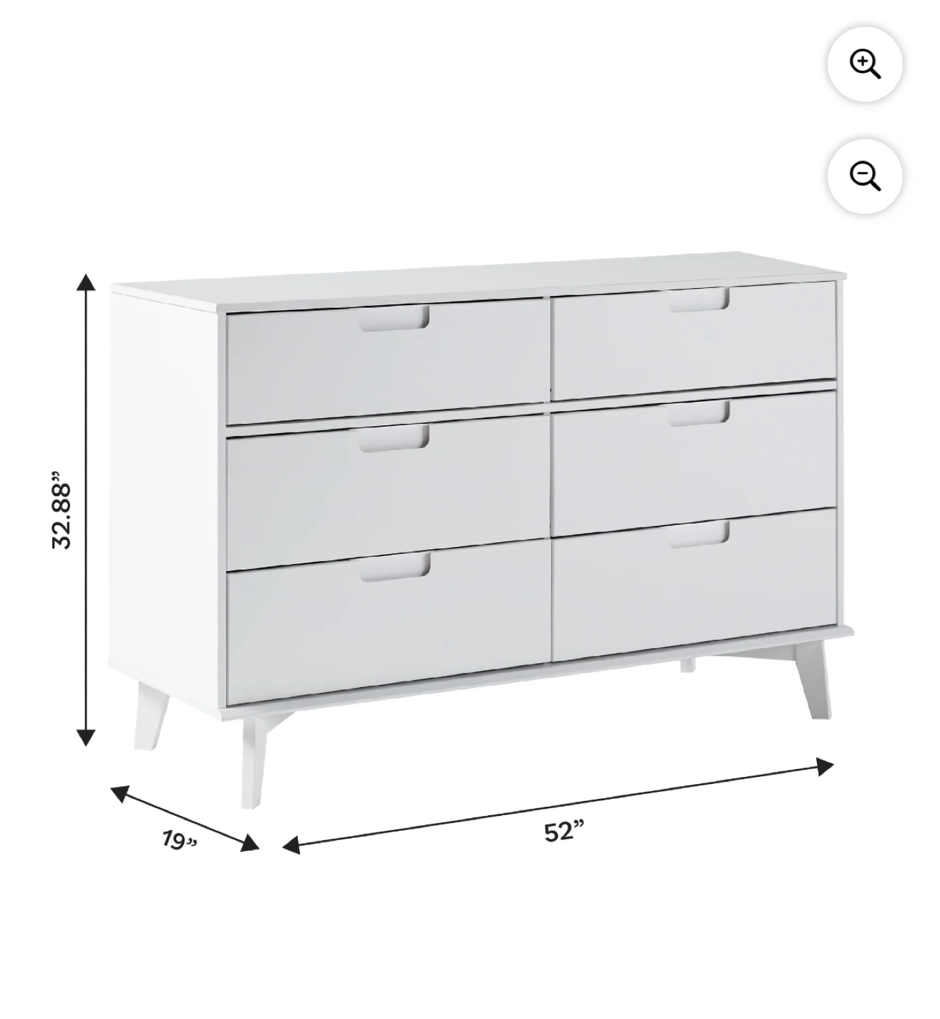 Beautiful real wood White 6-Drawer Dresser - photo 2