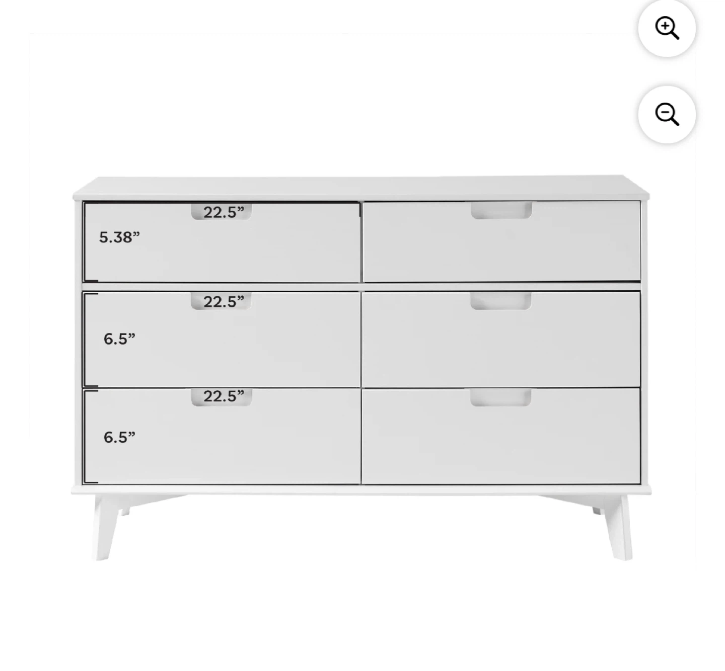 Beautiful real wood White 6-Drawer Dresser - photo 4