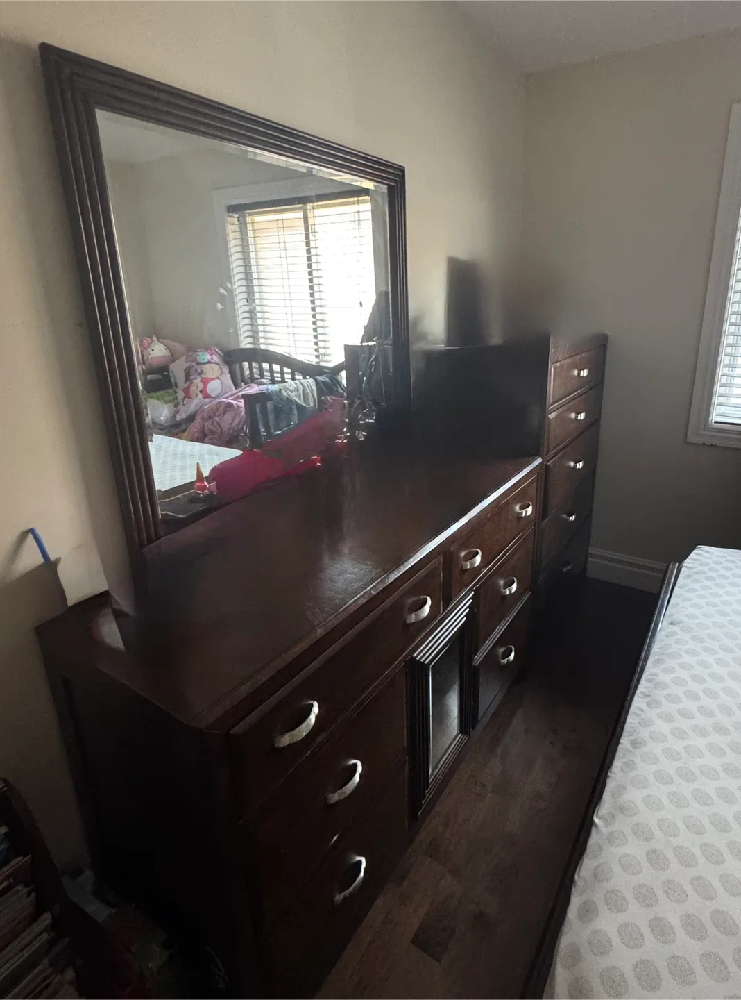 Bedroom Set - Bed Frame, Nightstand, Dresser, chest and mattress image indicator(4)