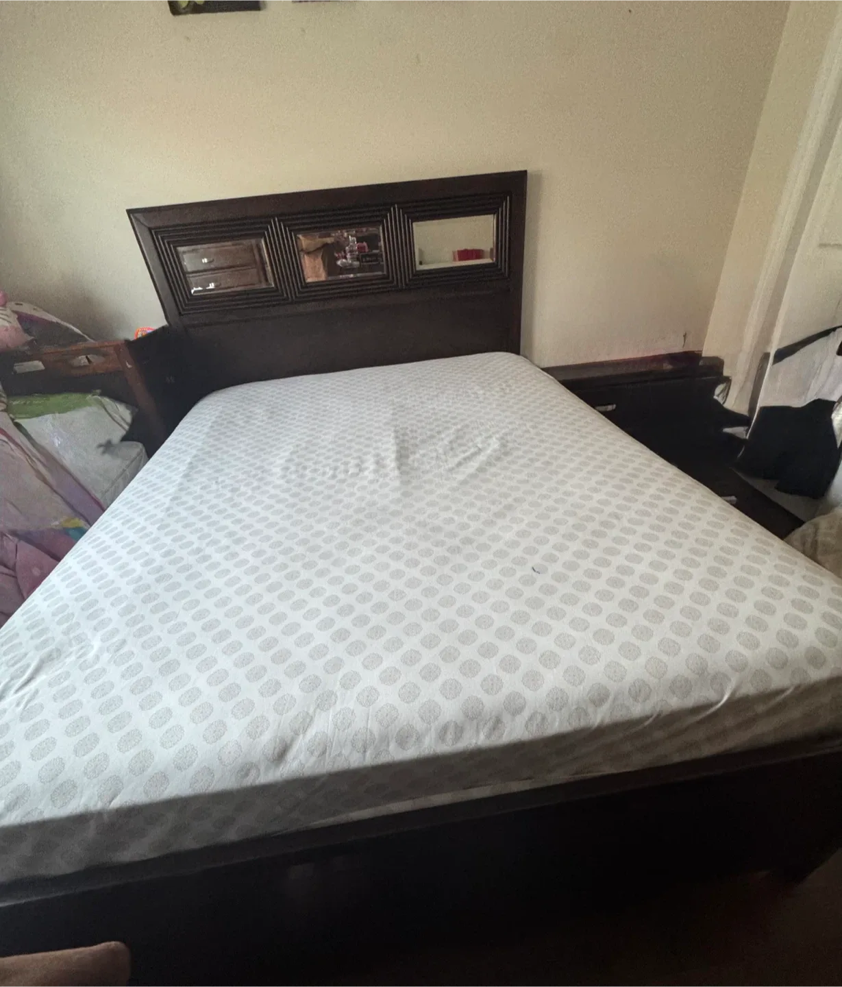 Bedroom Set - Bed Frame, Nightstand, Dresser, chest and mattress