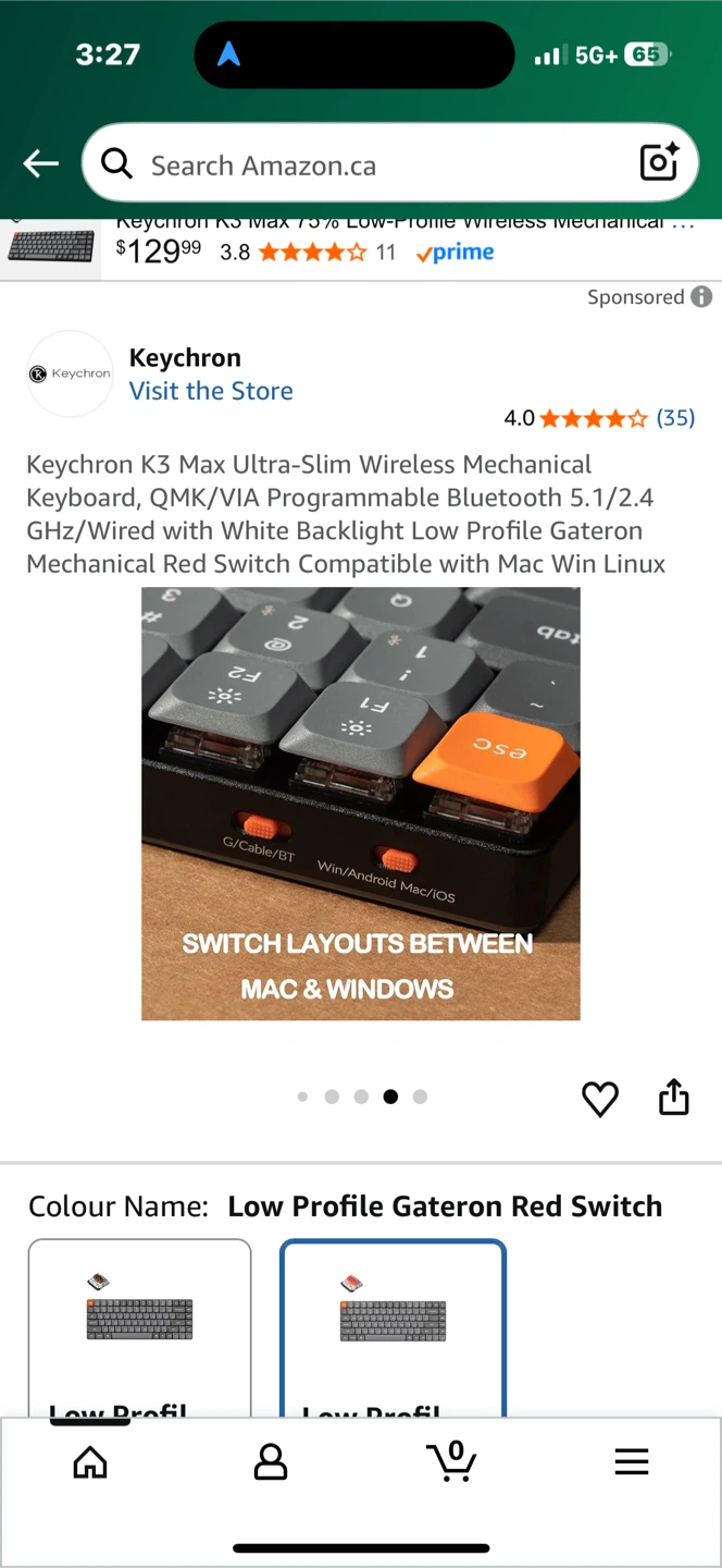 Keychron K3 Max Ultra-Slim Wireless Mechanical Keyboard - photo 5
