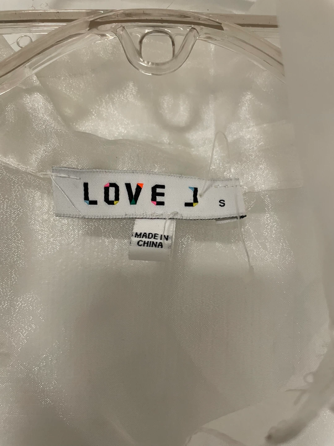 LOVE J. White Sheer Blouse - Size S - photo 4
