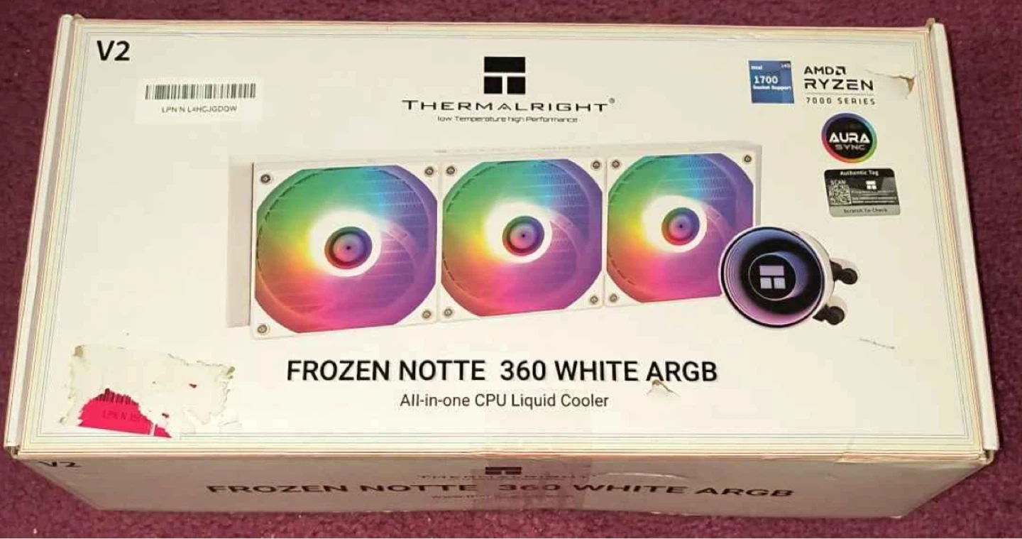 Thermalrlght Frozen Notte 360 White ARGB V2 Liquid CPU Cooler