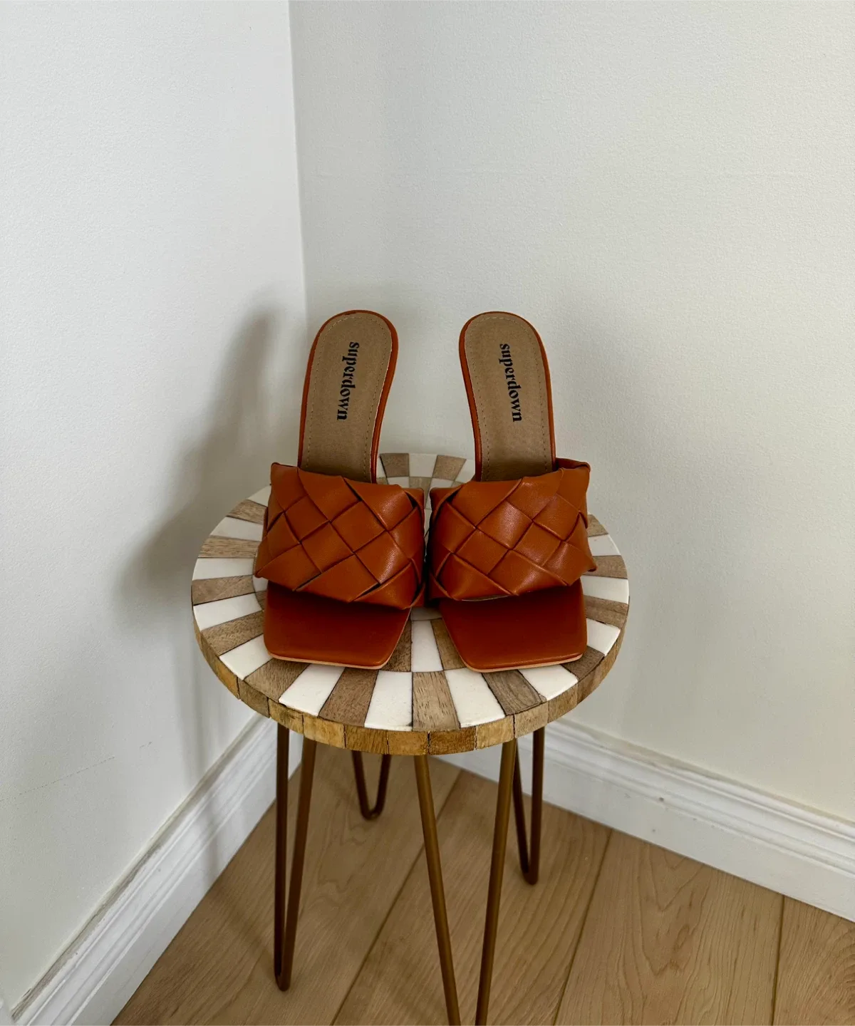 Superdown Caramel Woven Heels image indicator(7)