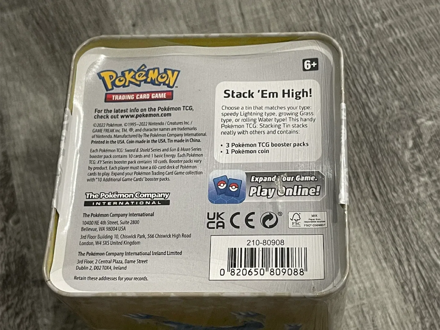 Pokémon 2022 Stacking Tins Bundle (Grass, Water, Electric) image indicator(2)