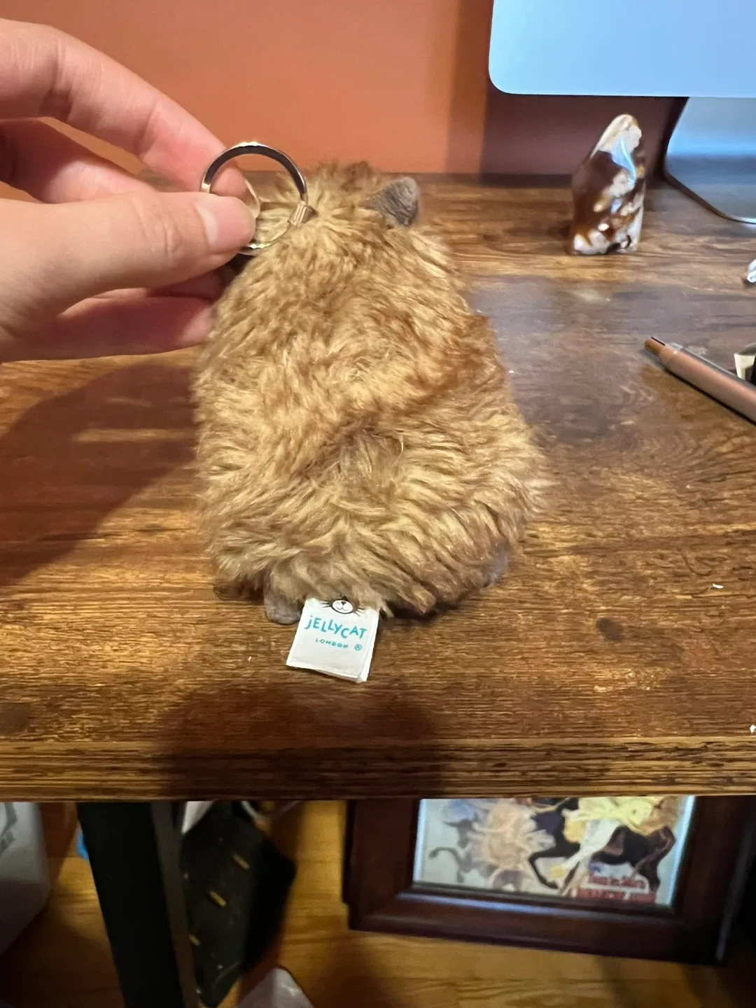 Rare Clyde the Capybara keychain Jellycat image indicator(5)