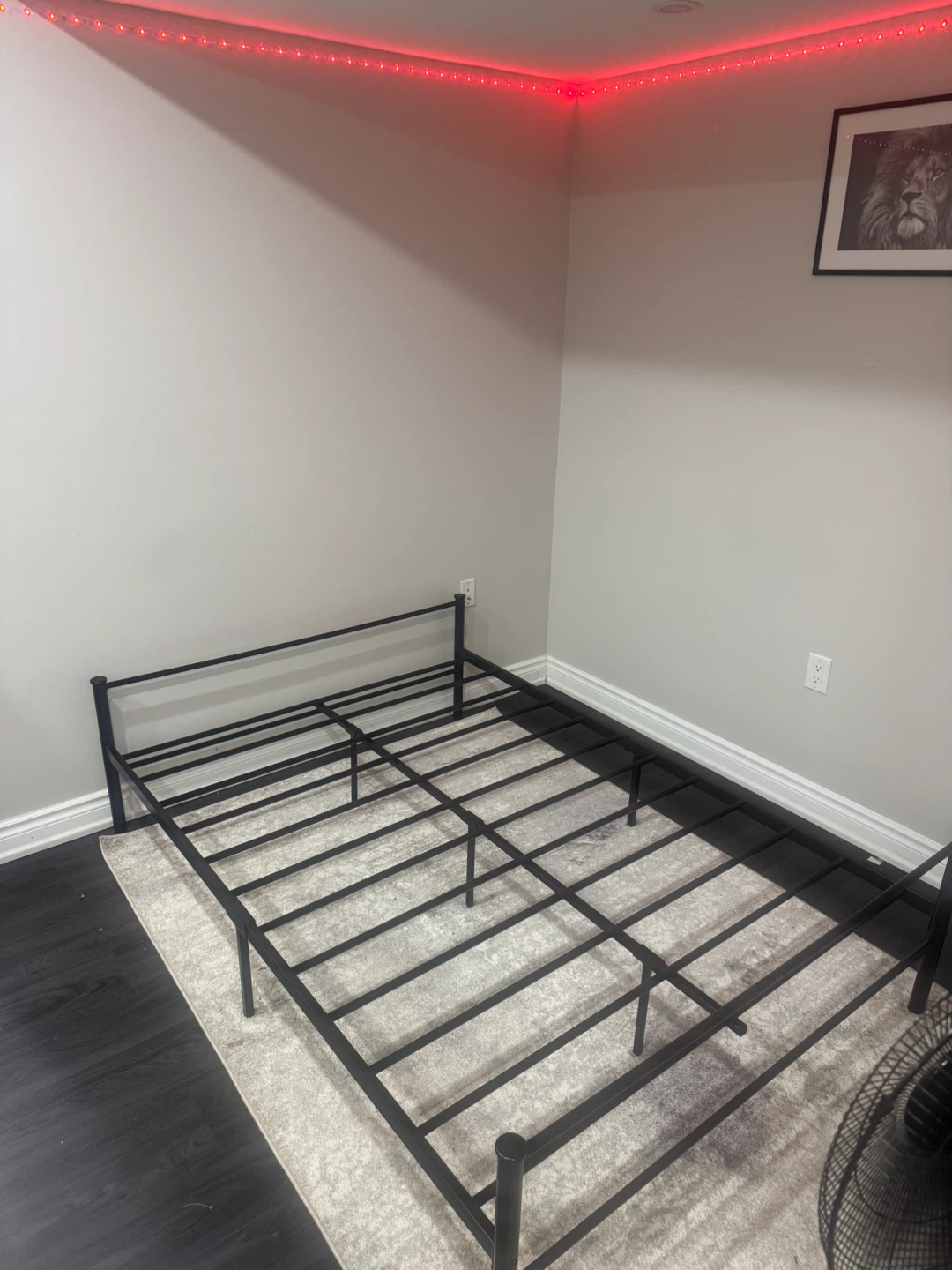 Metal Bed Frame - Black