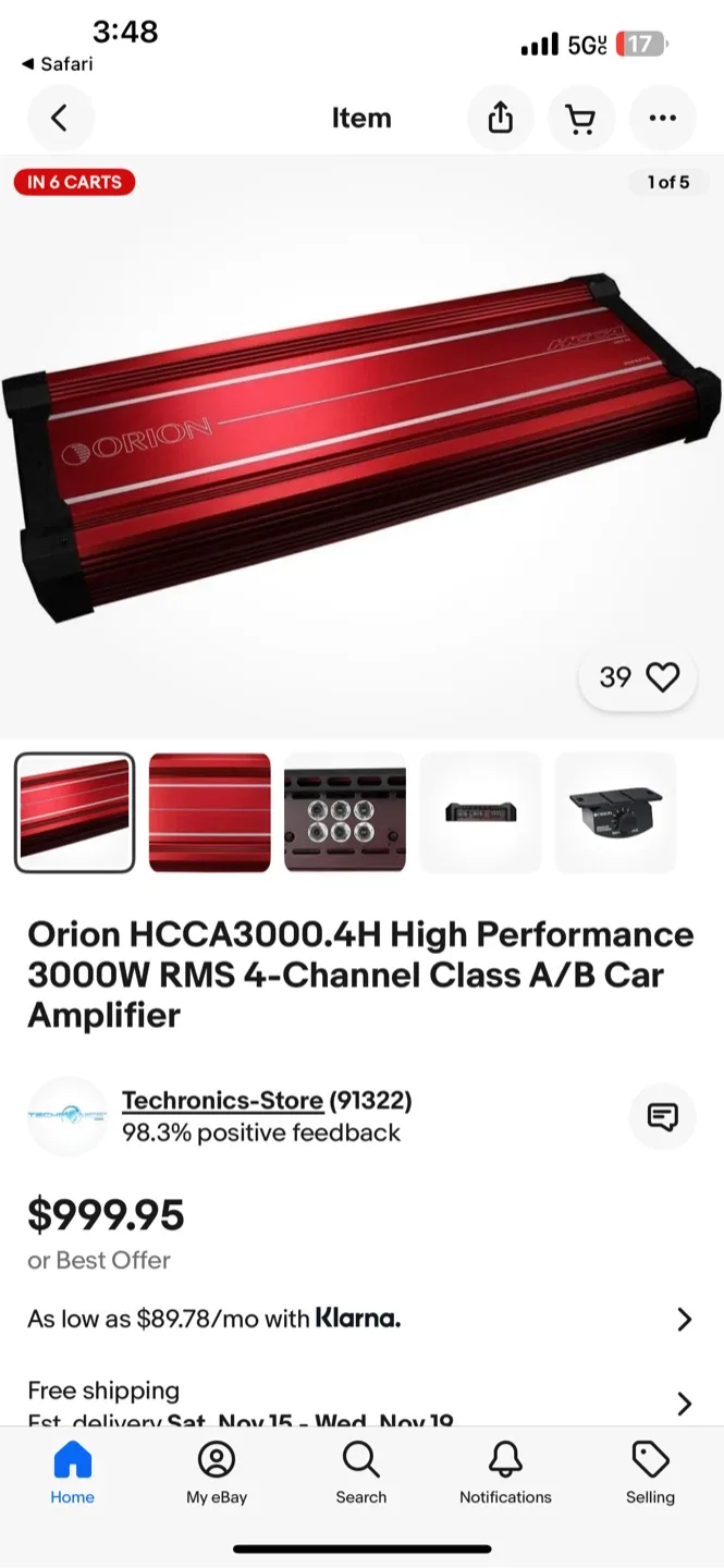 Orion HCCA3000.4H Car Amplifier