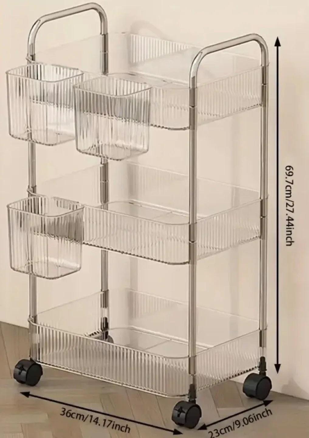 Rolling Cart with wheels (Brand new in box) image indicator(5)