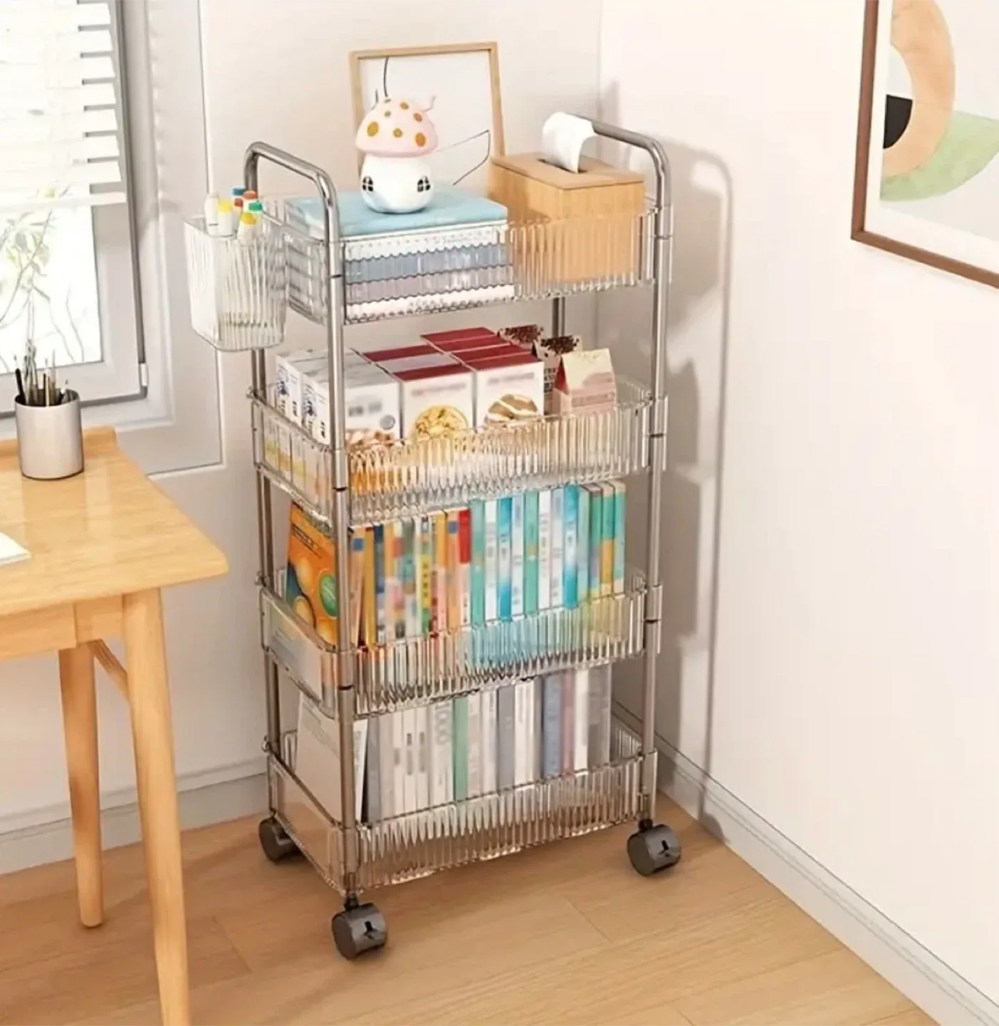 Rolling Cart with wheels (Brand new in box) image indicator(3)