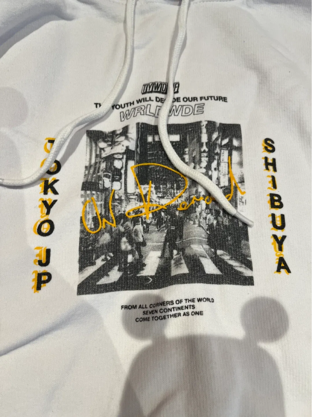 H&M White Graphic Hoodie - Size M image indicator(3)