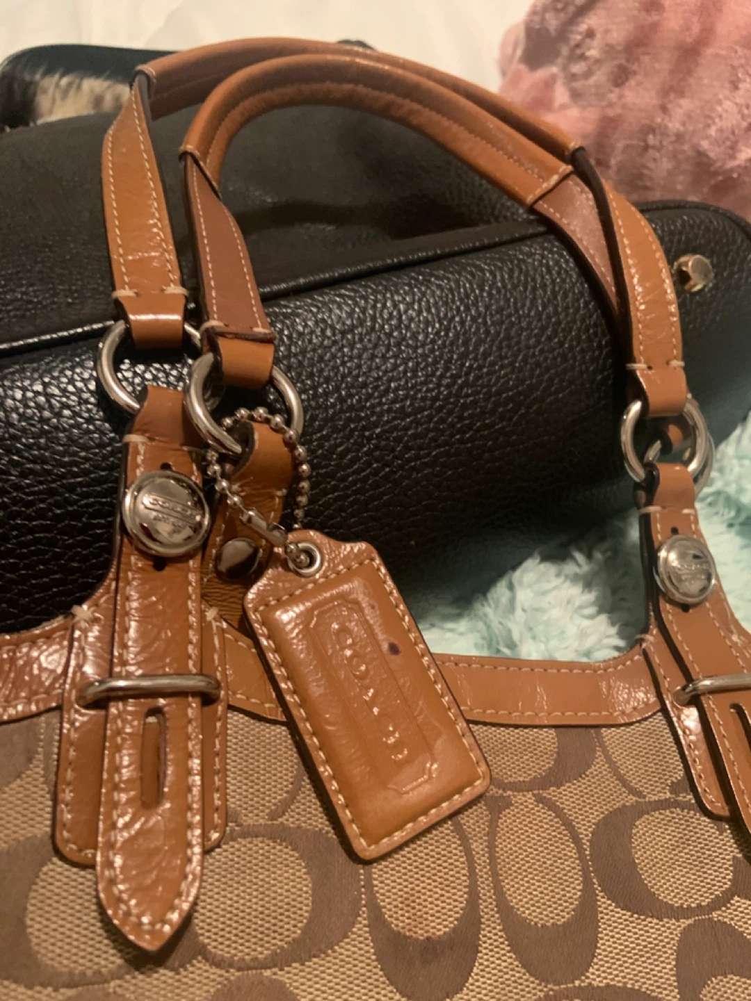 Coach Signature Print Handbag - photo 3