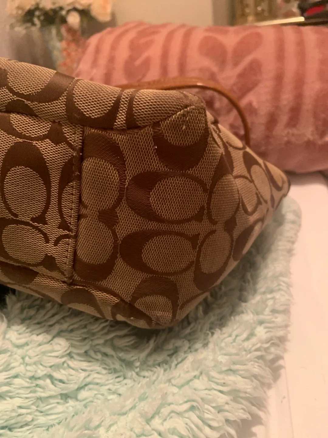 Coach Signature Print Handbag image indicator(2)