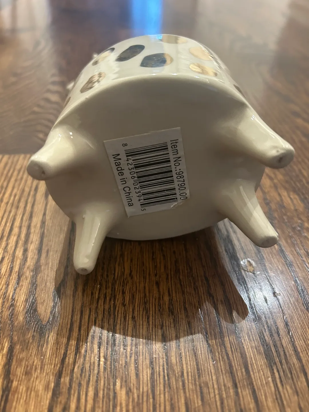 Gold spotted giraffe ceramic planter image indicator(4)