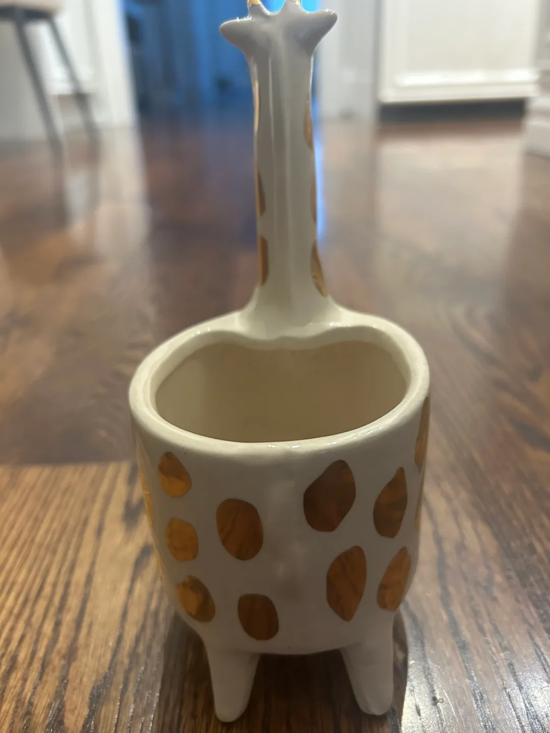 Gold spotted giraffe ceramic planter image indicator(5)