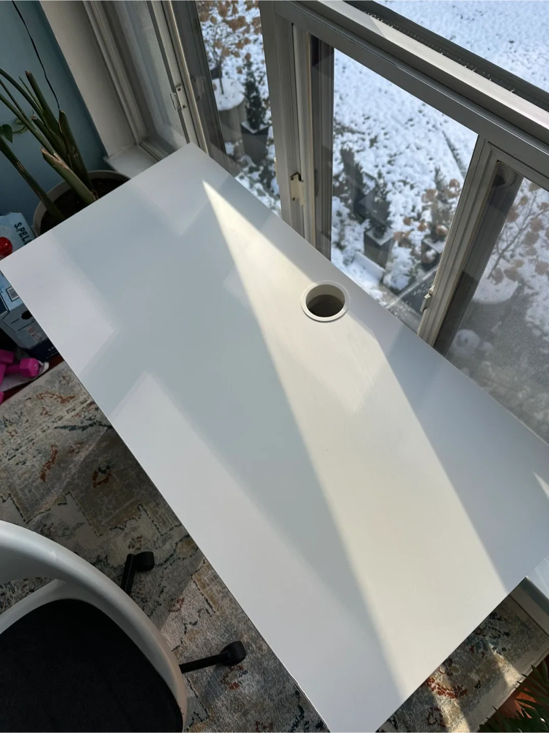 Ikea White Desk with Drawers and Chair (set) image indicator(4)