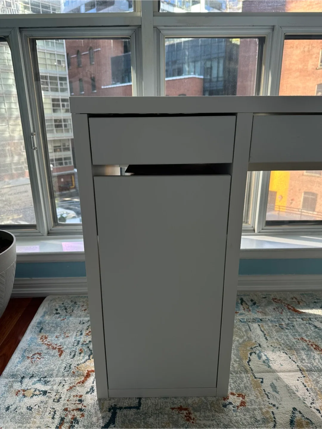 Ikea White Desk with Drawers and Chair (set) image indicator(5)