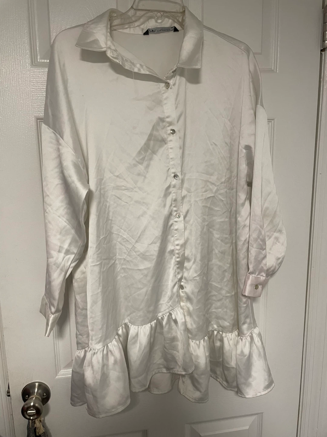 Zara White XXL Shirt Dress